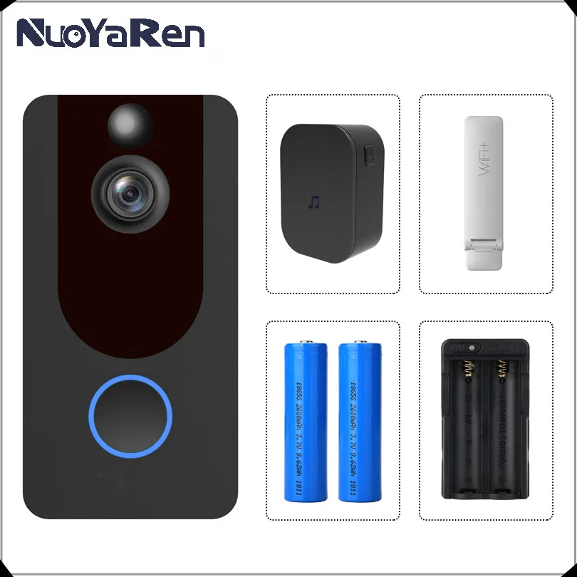 

V7 Smart Doorbell Camera IP 1080P Phone Door Bell For Apartments IR Alarm Wireless Security Intercom WIFI Video Doorbell