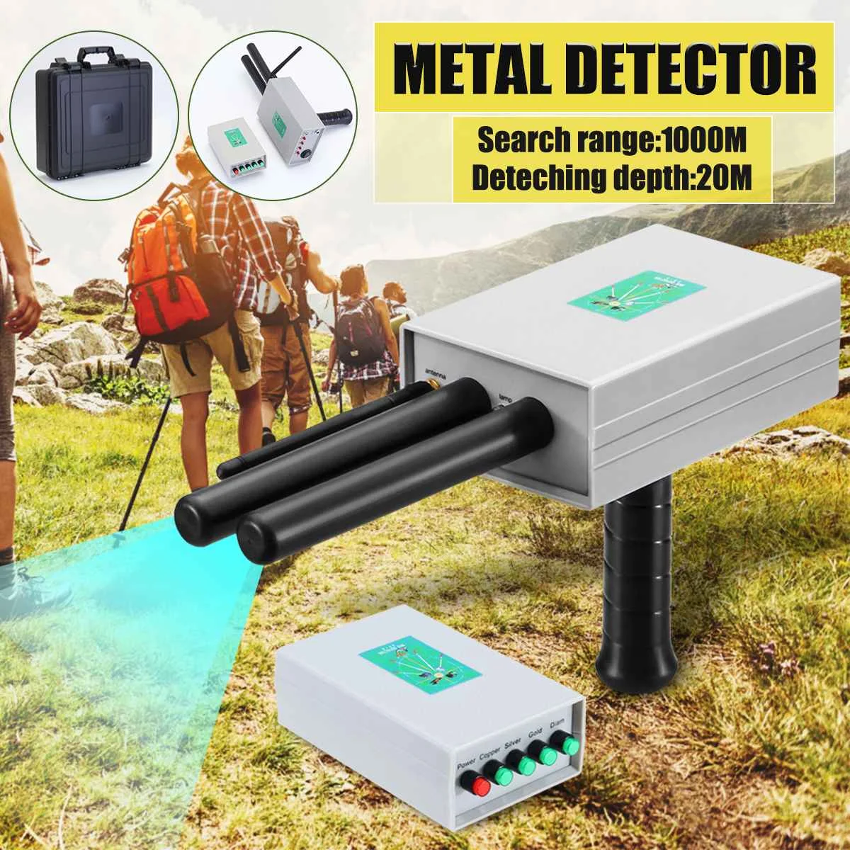 

Metal Detector Professional Gold Detector Long Range Search Gold Diamond Detector Metal Circuit Detector Gold Digger Scanner