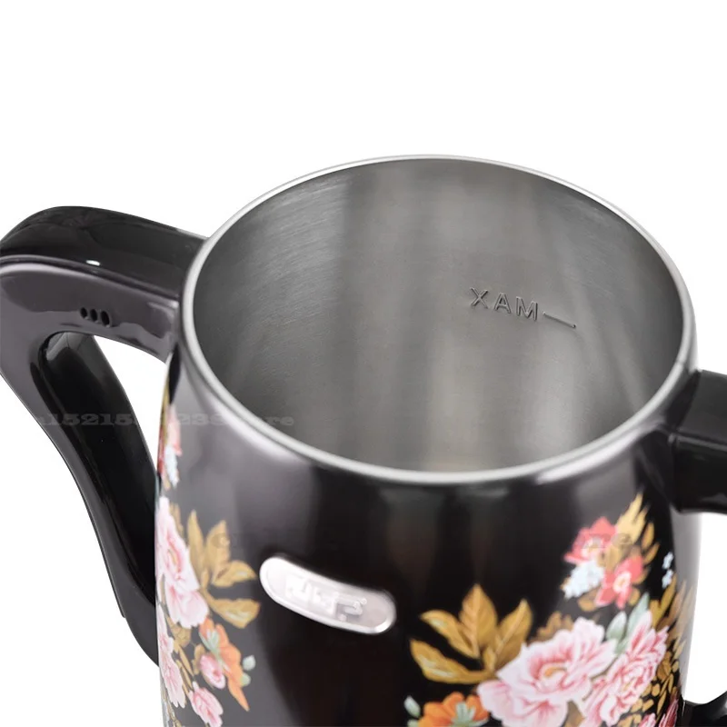 2 Layer Stainless Steel 3.5L Tea Maker Glass Teapot Water Electric Teapot  with 0.8L Ceramics Teapot Turkish Tea Kettle EU plug - AliExpress