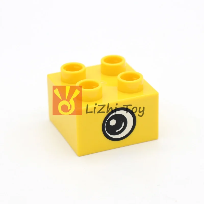 Конструктор Duplo MOC сделай сам большого размера 3437 2 х2 с глазами|Блочные