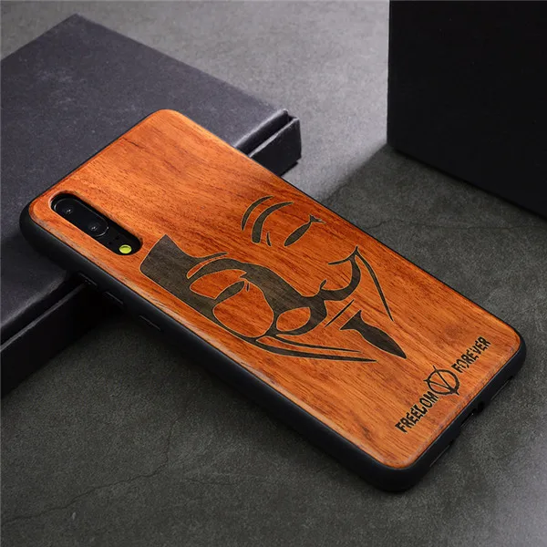 Color 8 Уникальный чехол P20 Pro для huawei P20 Lite, роскошный чехол P20, Деревянный чехол, Броня P20 Pro, чехол из ТПУ, чехол для huawei P20 Lite P20Pro, чехол - Цвет: Color 8