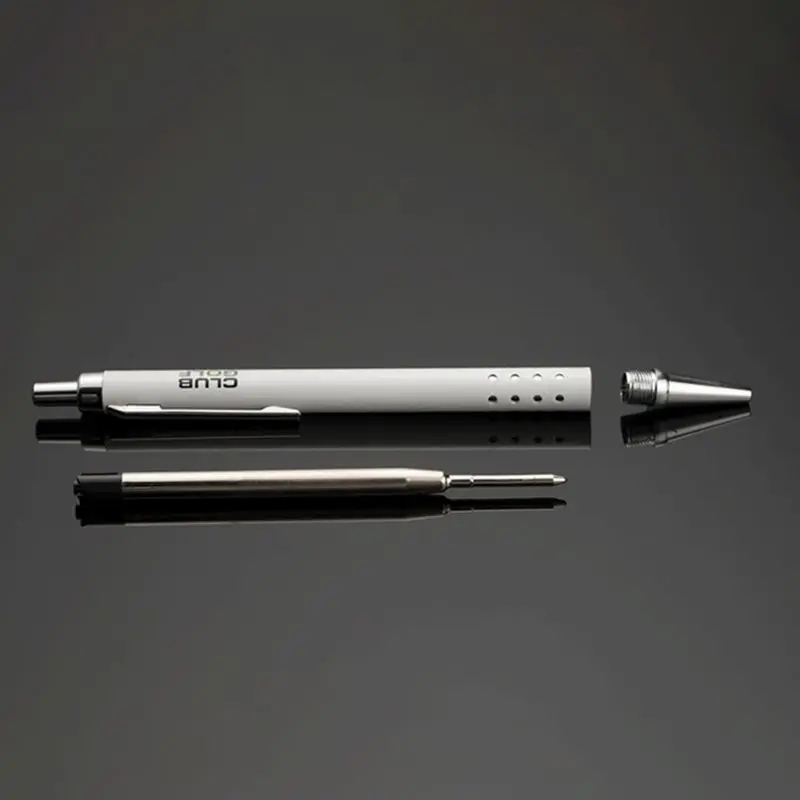 Luxury Metal Ballpoint Pen Press Design 24 Holes School Office Supplies Student Writing Gift