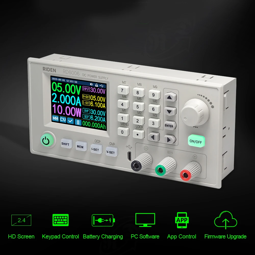 RD RD6006 RD6006W DC - преобразователь напряжения и тока Вольтметр 60V 5A USB WiFi понижающий