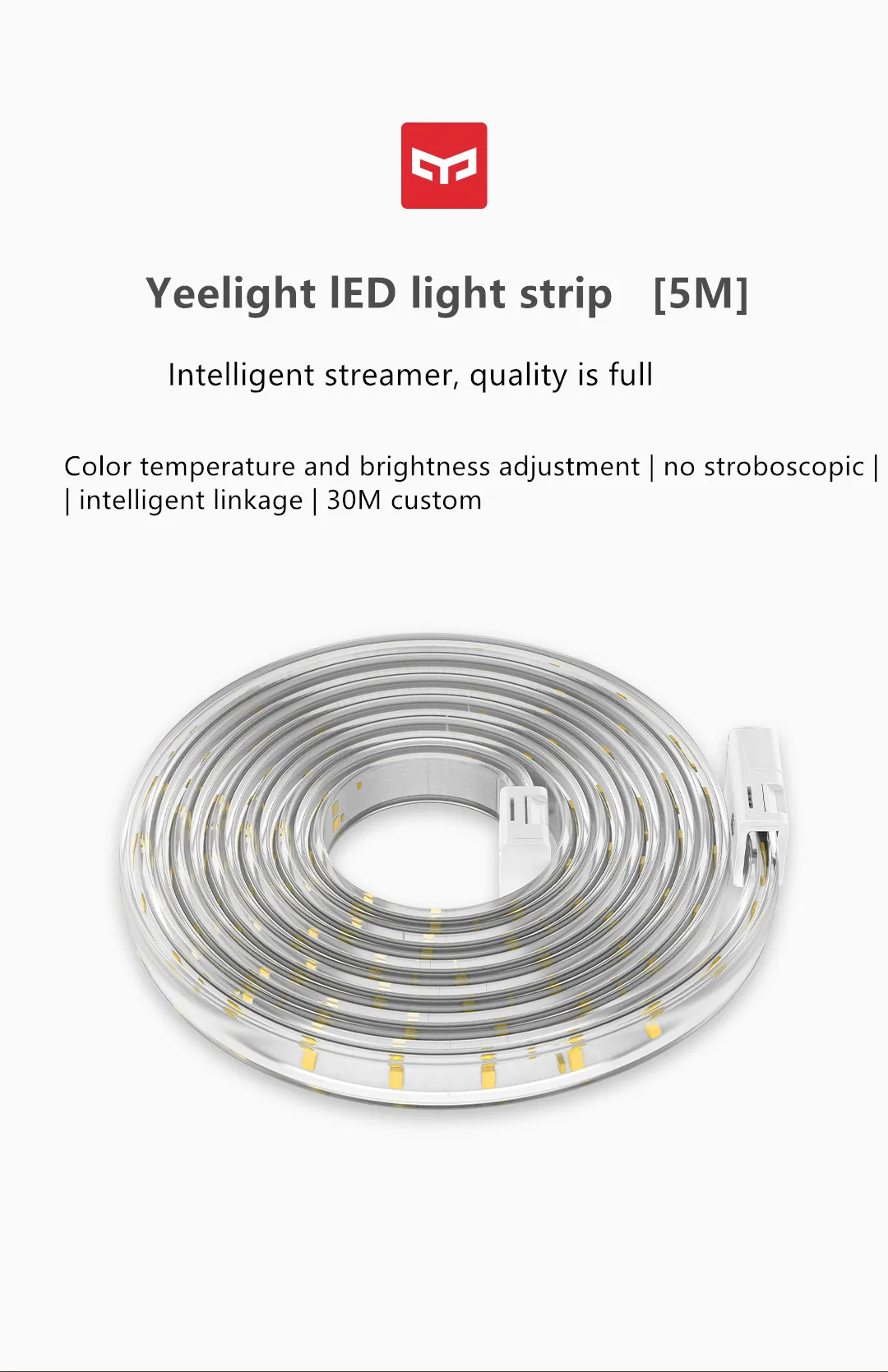 Xiao mi jayelight полоса 5 м привод светодиодный свет полоса интеллектуальная Светлая повязка домашний смарт-телефон mi домашнее приложение и 1 м Удлинительный кабель плюс