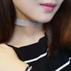 Nouveau cristal strass Collier ras du cou femmes accessoires de mariage couleur argent chaîne Punk gothique Chokers bijoux Collier Femme ► Photo 2/6