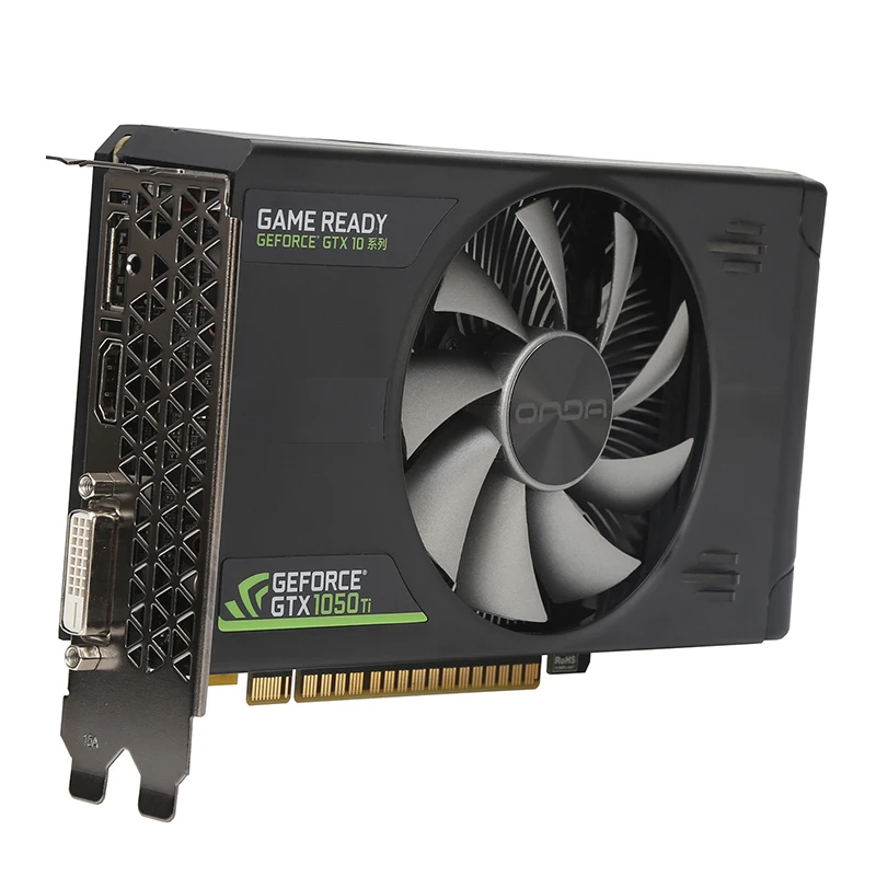 Onda/GeForce GTX 1050 Ti 4 ГБ/128 бит GDDR5 GPU графическая карта/Компьютерная карта/DVI/HDMI/DP игровая