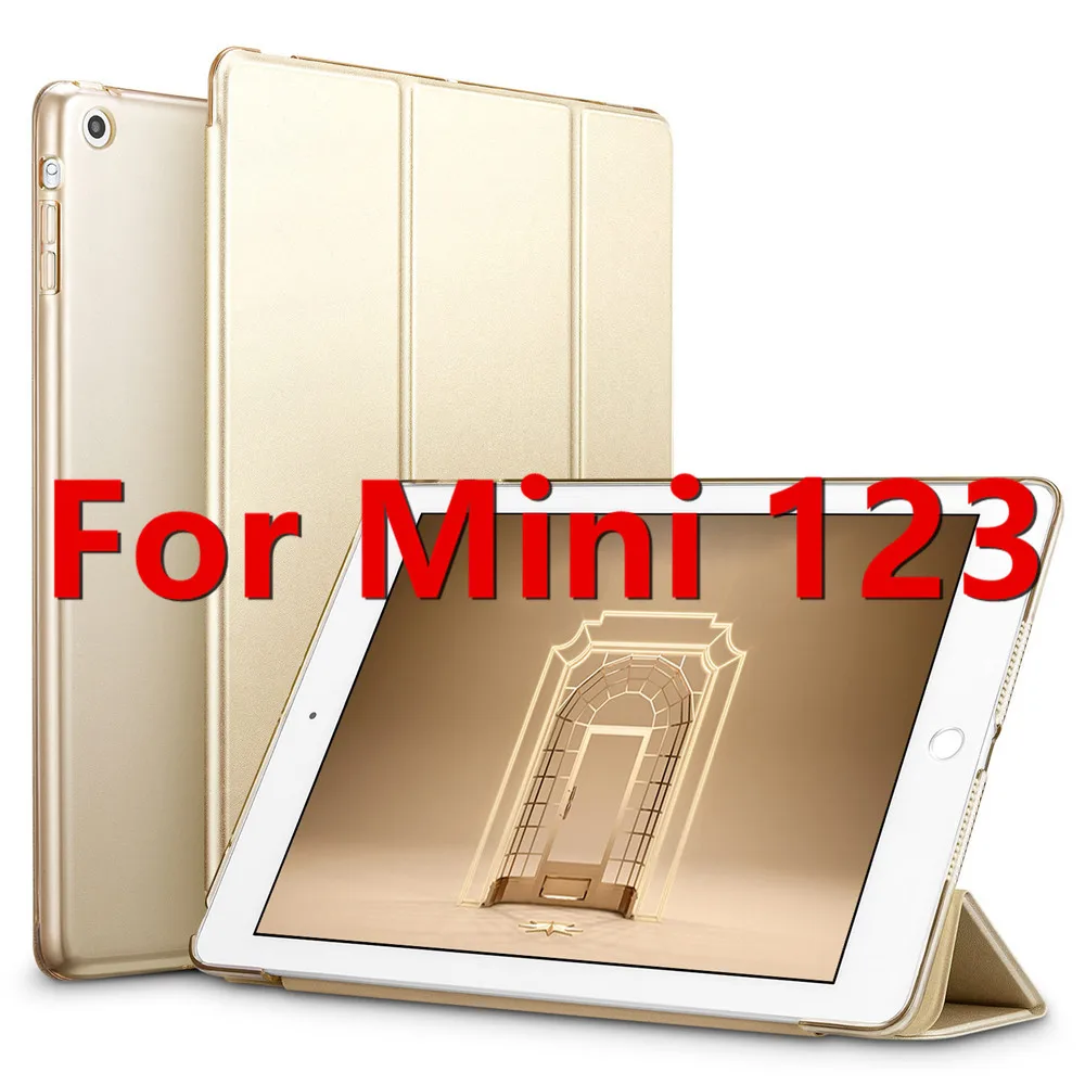 ESR из искусственной кожи чехол для iPad Mini 5 4 3 2 1 Фолио мягкая задняя трехслойная Подставка Авто спящий Пробуждение смарт-чехол для iPad Mini 5 - Цвет: Gold for Mini 1 2 3