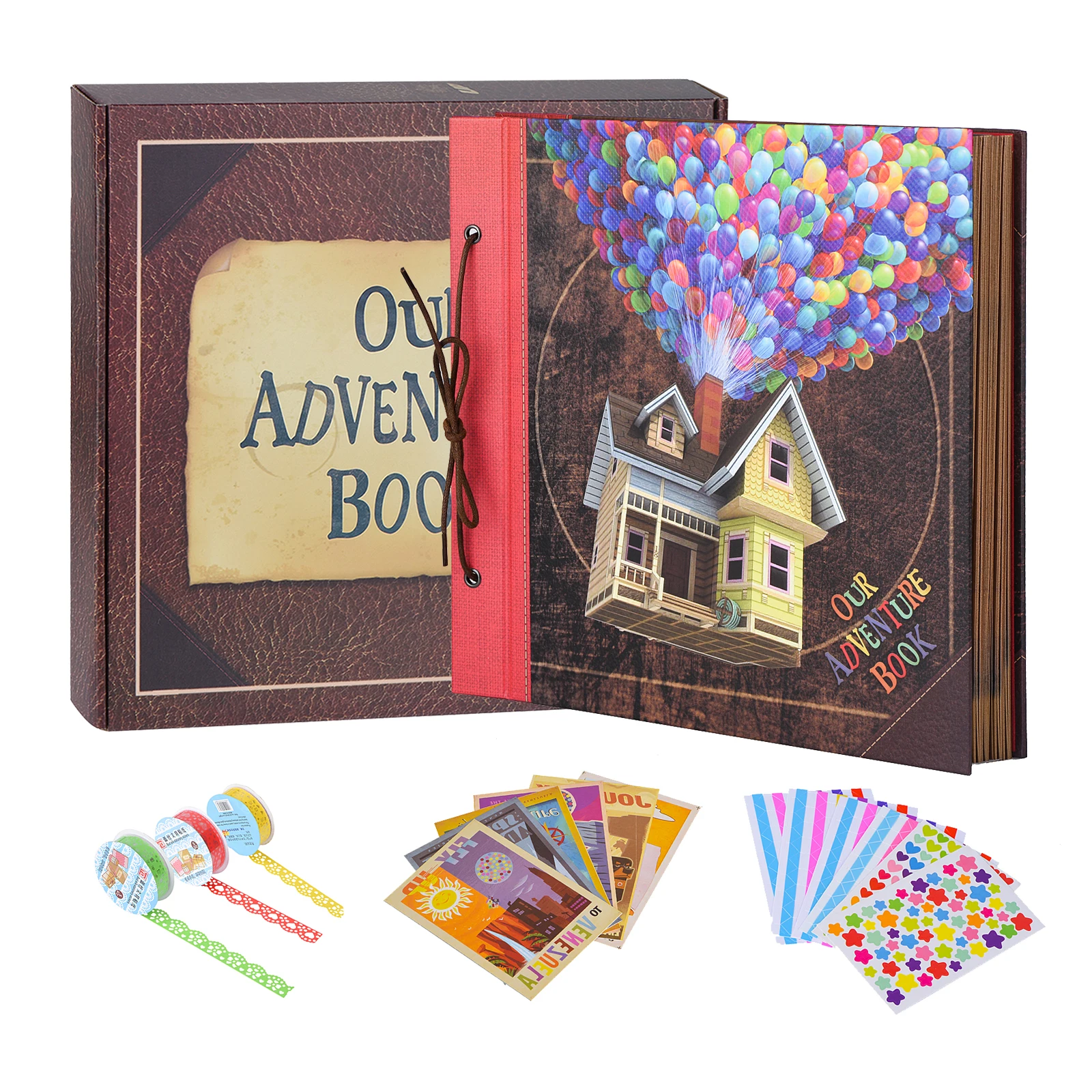 LINKEDWIN Our Adventure Book Up Scrapbook Album with Movie Themed