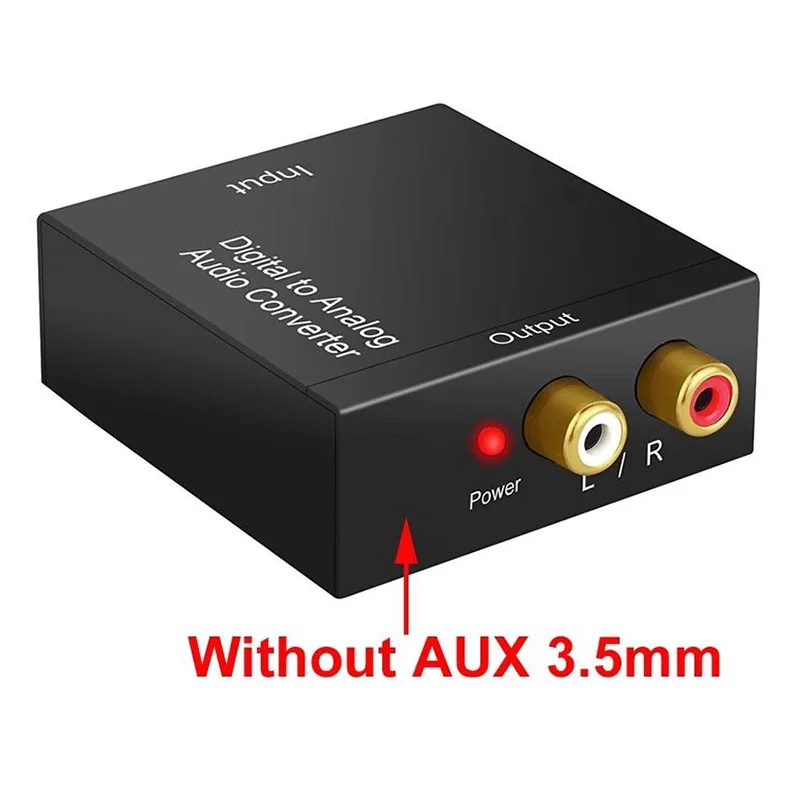 AC Цифровой оптический Toslink SPDIF коаксиальный аналоговый L/R RCA аудио конвертер