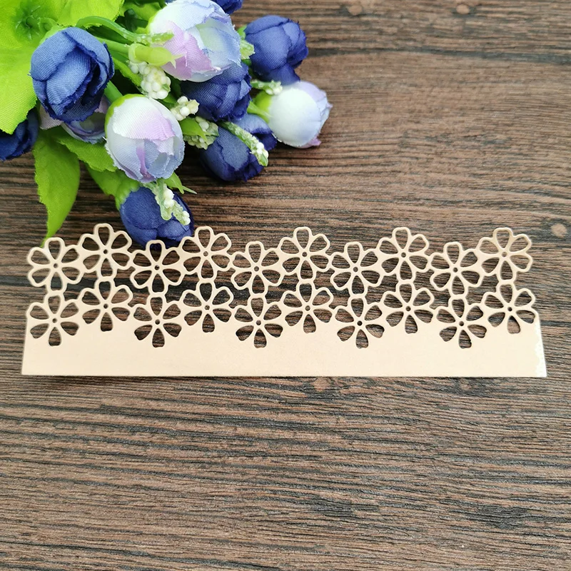 1pcFlower edge кружева полые границы металла режущие штампы для DIY скрапбукинга альбом бумажные открытки, декоративные поделки тиснение высечки