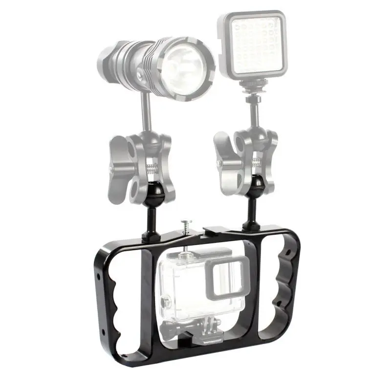 Ручка Дайвинг Штатив для фотоаппарата для камеры Gopro Портативный CNC ультралегкий алюминиевый сплав