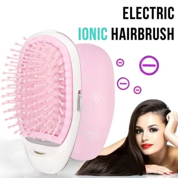 

Portable Electric Ionic Hairbrush Takeout Mini Massage 3D Hair Brush Comb Small