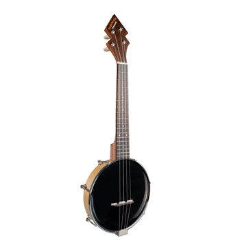 

Banjo Ukulele Concert with Bag Tuner Banjo Closed Solid Back with Beginner Kit Tuner black