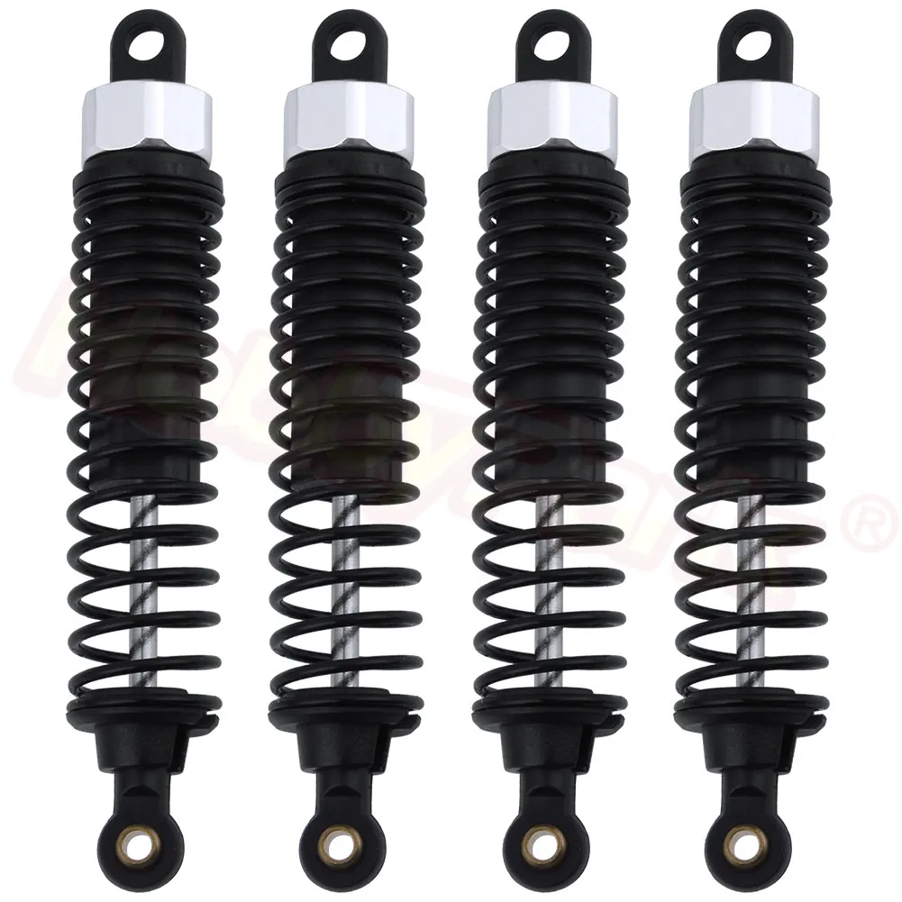 Silver 8317 4 шт. 98 мм пластиковый корпус Амортизатор 06002 для Redcat HSP Exceed RC 1/10 Baja Nitro power внедорожный Багги запасные части - Цвет: Silver 8317
