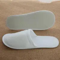 1/10PCS Unisex Home Guest Hotel Slipper Travel White Cotton Portable Disposable Slippers Salon Spa Indoor Non-slip Adult Slipper 2