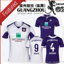 ANDERLECHT футбольные майки домашние VERSCHAEREN BOLASIE TREBEL BORNAUW SANTINI 19 20 kompani KUMS GERKENS футбольные футболки