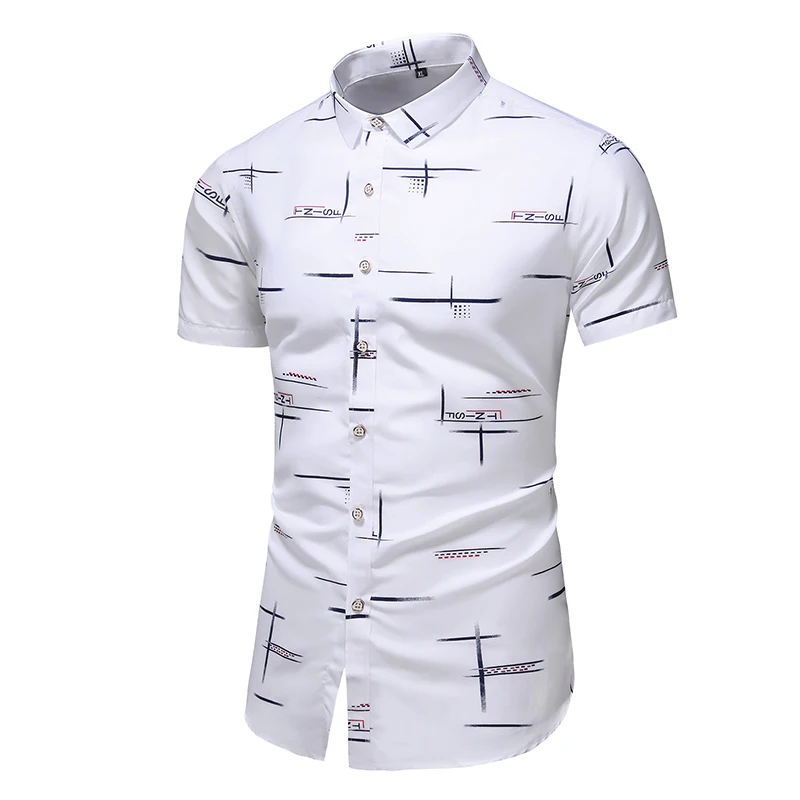 Fashion 9 Style Design Short Sleeve Casual Shirt Men's Print Beach Blouse 2022 Summer Clothing Plus Asian Size M-XXXL 4XL 5XL 1