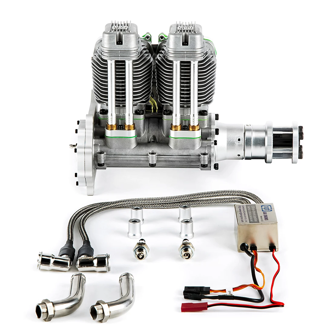 Ngh GF60i2 60cc встроенный двухцилиндровый четырехтактный бензиновый двигатель с воздушным охлаждением для дрона с неподвижным крылом обучающая игрушка для взрослых детей