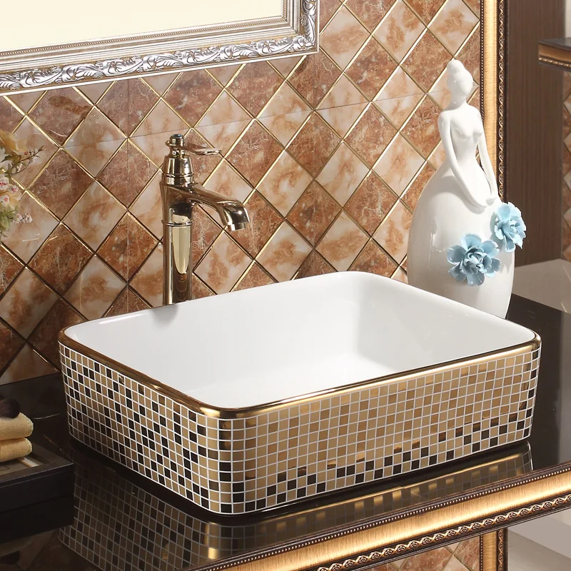 Европейский стиль керамический умывальник домашний керамический ...