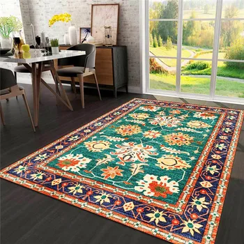 

High-End Fashion Vintage Rug Elegant Ethnic-Style Bedroom Living Room Corridor Carpet Kitchen Bath Mat Bed Blanket