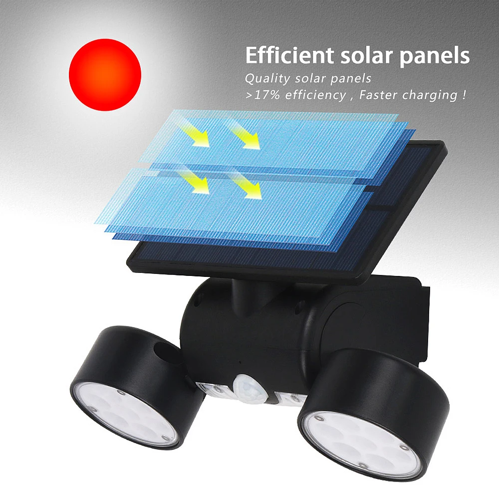 30LED Solar Light PIR Motion Sensor Super Bright Solar Powered Spotlights Lamp Waterproof For Outdoor Garden Decoration