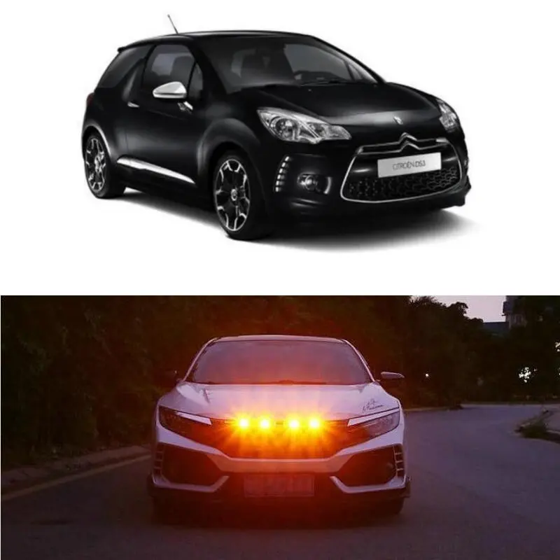 

Car Accessories Grille Light Lamp For citroen SAXO SYNERGIE XANTIA XSARA C-ZERO DISPATCH DS3 DS4 DS5 NEMO RELAY