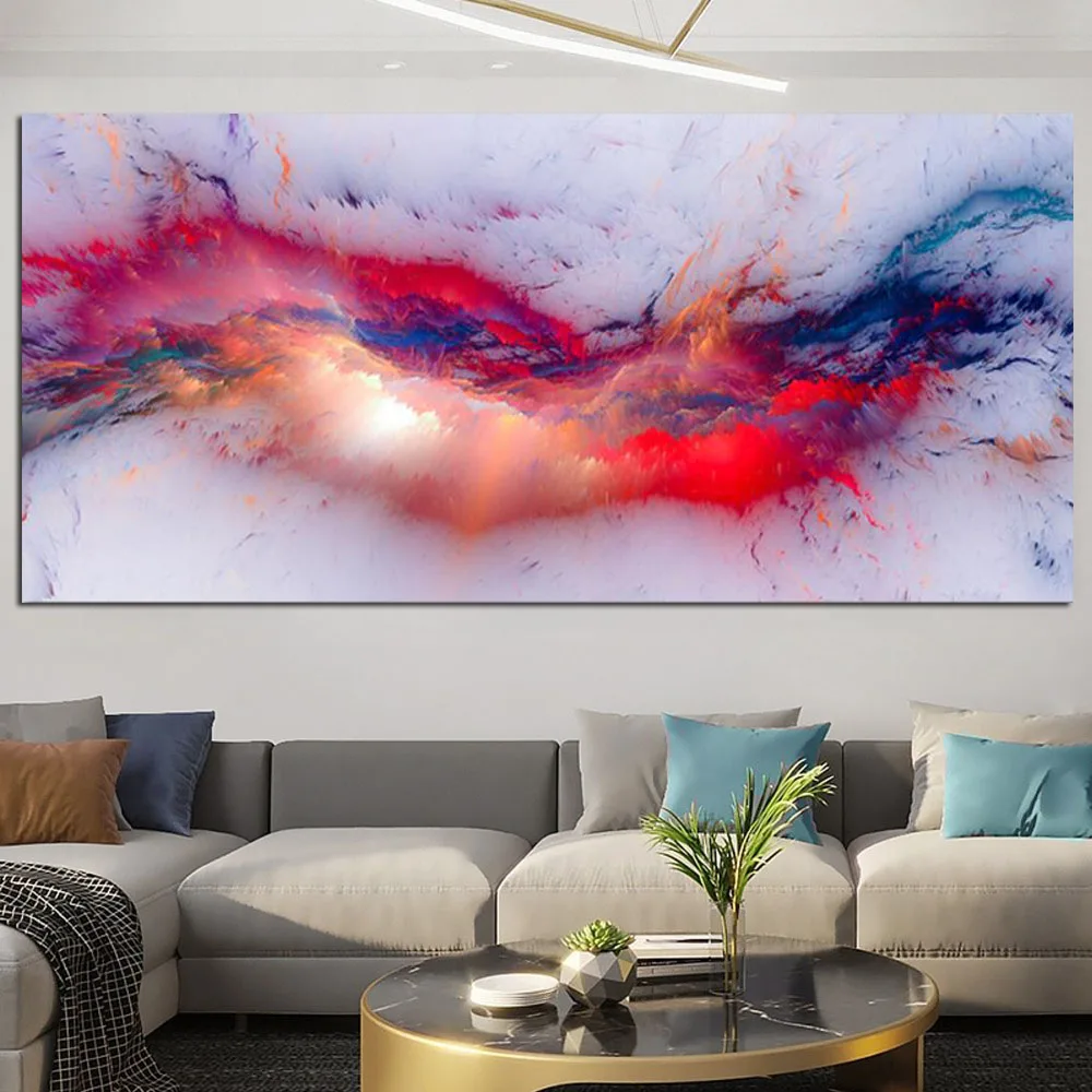 DDHH белая крассветильник картина с изображением облака абстрактная на стену