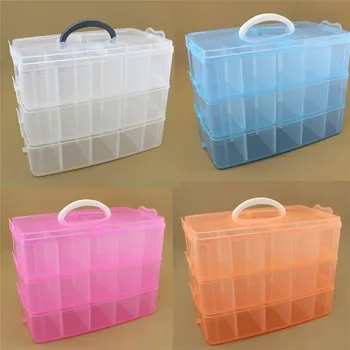 

New Adjustable Plastic Storage Box Storage Box Box For Jewelry Diamond Embroidery Craft Bead Pill Storage Tool 3 Colors