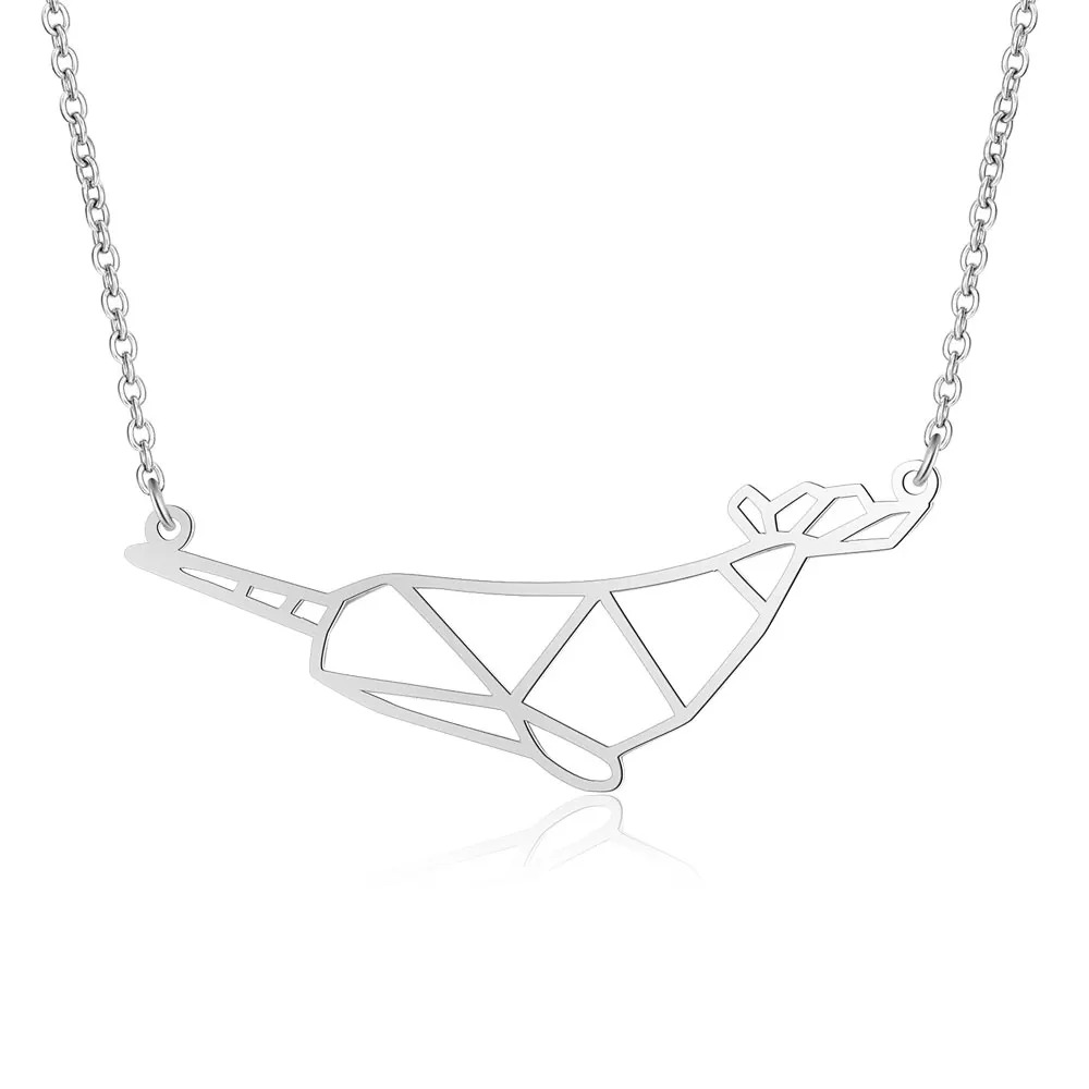 Unique Narwhal Necklace LaVixMia Italy Design 100% Stainless Steel Necklaces for Women Super Fashion Jewelry Special Gift