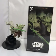 Anime Disney 15cm Maestro Yoda de Star Wars Caballero Jedi luchando versión de PVC maestro Yoda figura de acción de juguete de modelos coleccionables Gifs