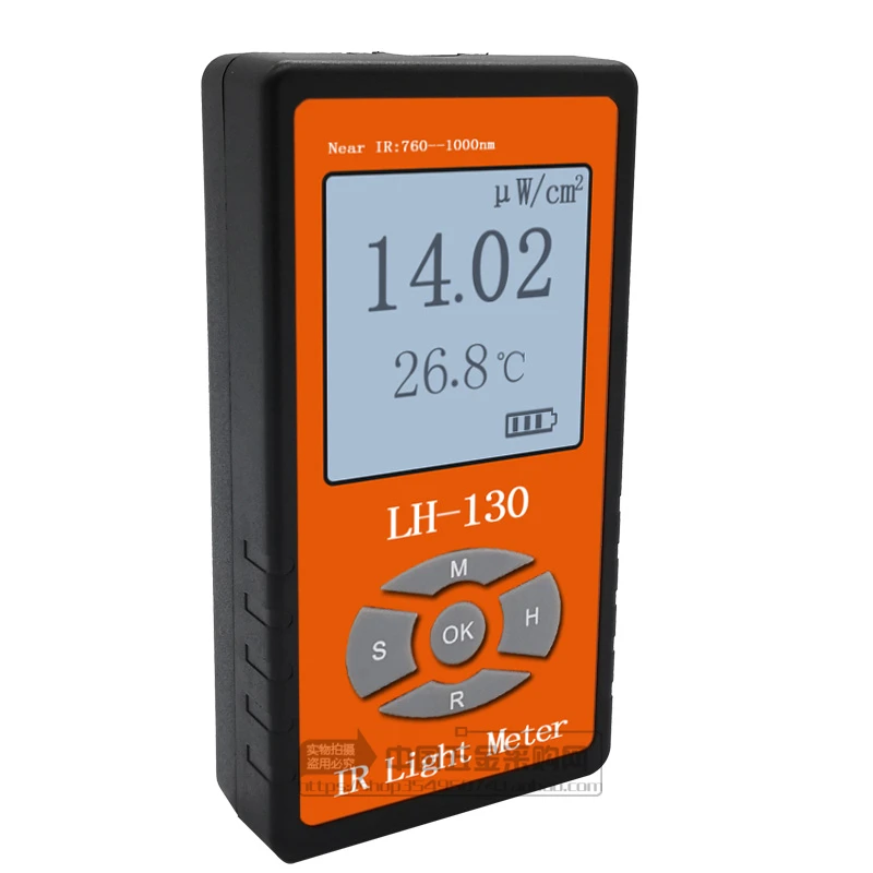 LH-130 инфракрасного света излучения Мощность метр тестер радиометр светодиодный световой интенсивности измеритель солнечного света