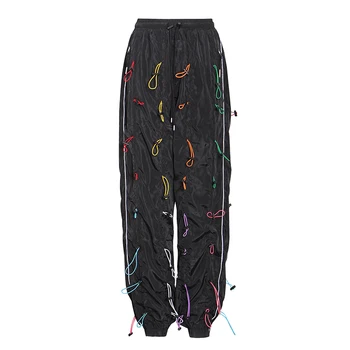 SONDR Streetwear Sueltos Pantalones Para Las Mujeres De Cordón De Cintura De Talla Grande Pantalones Casuales Mujer 2020