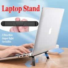 

Mini Laptop Stand for MacBook Strong Lightweight Bracket Notebook Holder for Apple Tablet Support Adjustable Foldable Invisible