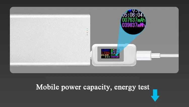 Тип-c тест er Напряжение Амперметр Быстрая зарядка USB инструмент измеритель тока Измерение температуры Высокая точность емкость тест