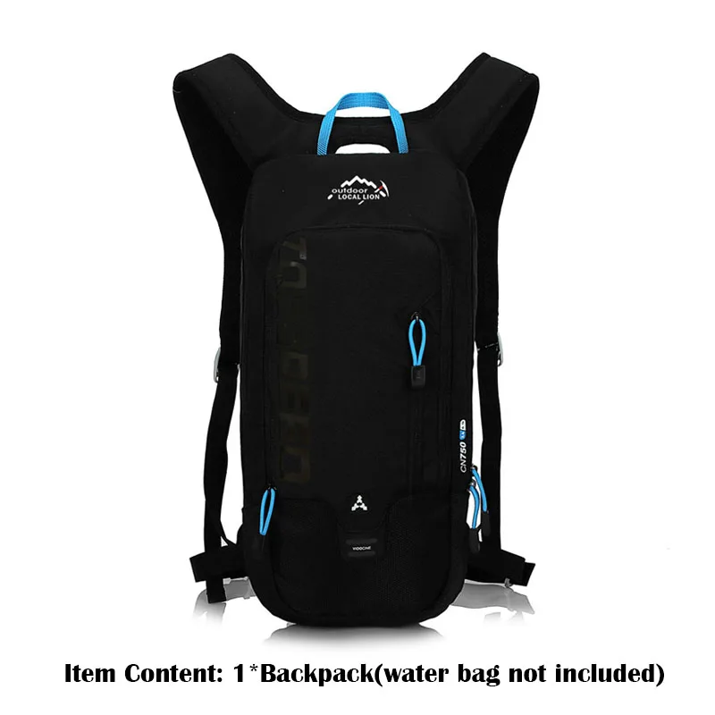 One Black Backpack Женская сумка для воды на открытом воздухе, сумка для воды для велоспорта и пешего туризма, мужской рюкзак для воды для кемпинга, тактический рюкзак для альпинизма с водой, спортивная сумка - Цвет: One Black Backpack