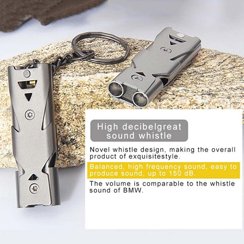 Высокий децибел аварийный свисток для выживания брелок для кемпинга походов на открытом воздухе спортивные инструменты BB55