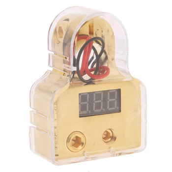 

Repalcment 12V Gold Plated Battery Terminal Car Stereo Audio 1/0 4 Gauge AWG with Voltage Red LED Digital Display