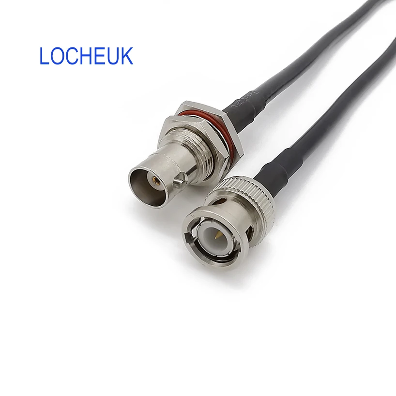 Низкая потеря RG58 кабель BNC штекер к Гнездовой разъем RF коаксиальный Коаксиальная
