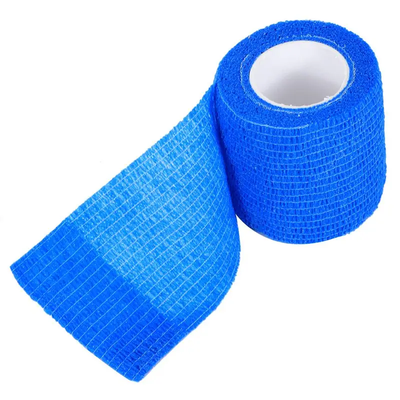 6 PCS First Aid Medical Self-Adhesive Elastic Bandage Gauze Tape(Blue, 5cm
