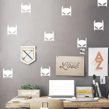 Виниловые наклейки на стену с Бэтменом, съемные декоративные наклейки для детской комнаты и спальни Gb015