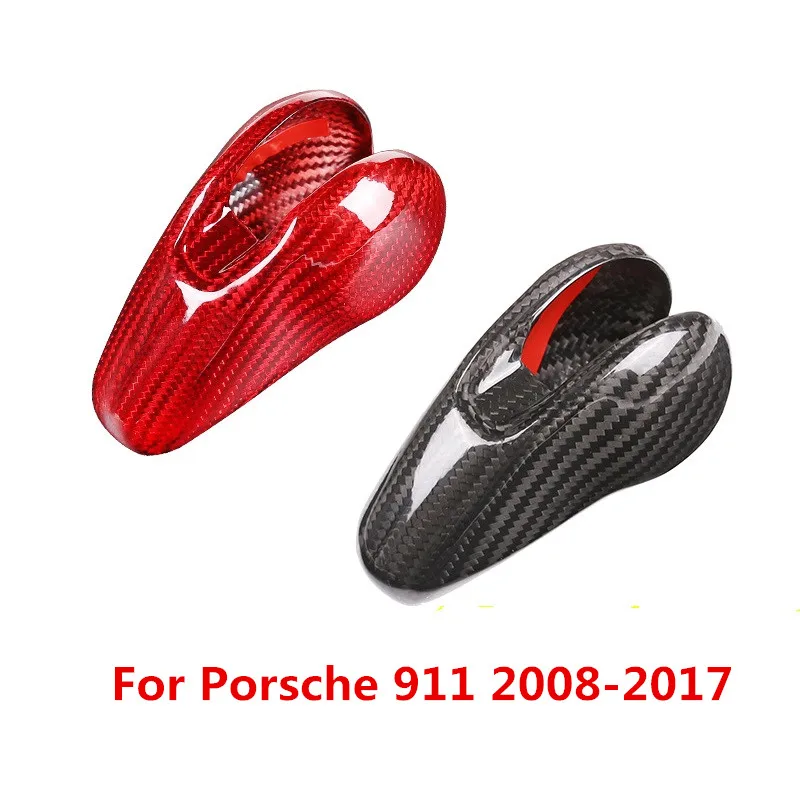 

Carbon Fiber Car Gear Shift Knob Cover Sticker Moulding Trim for Porsche 911 2008 2009 2010 2011 2012 2013 2014 2015 2016 2017