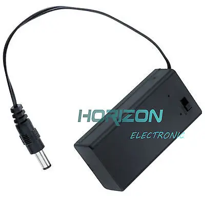 9V PP3 Battery Holder Box Case Wire Lead ON/OFF Switch Cover + DC 2.1mm Plug HOT | Электроника