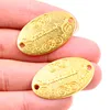 10 piezas 31x19mm encantos hechos a mano antiguo bronce plateado oro colgante adecuado, Vintage tibetano DIY joyería hecha a mano suministros ► Foto 3/6