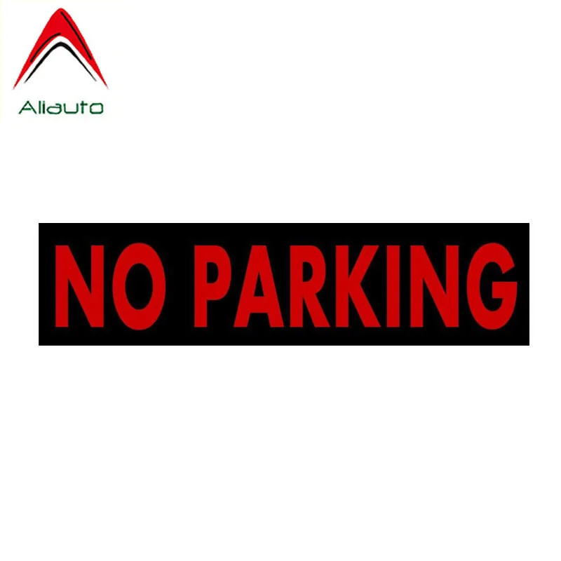 Aliauto Warning Car Sticker No Parking Cover Scratch Accessories PVC Decal for Infiniti Peugeot 308 Kia Rio Opel Astra 17cm*4cm |