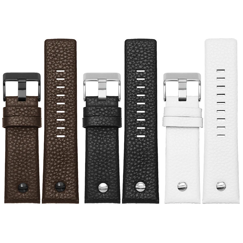 INEOUT Cinturini For Orologi In Vera Pelle Di Vitello Compatibili Con Cinturini For Orologi Diesel Da - Foto 6