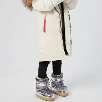 

Shallow Lace-up Kids Boots Winter Snow Ankle Boots Overcoat Casual Platform Non-slip Shoes Buty Zimowe Dziewczynka Toddler Boots