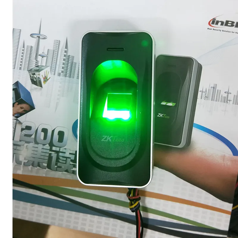FR1200 считыватель отпечатков пальцев RS485 связи подключен с Inbio контроллером|Детали