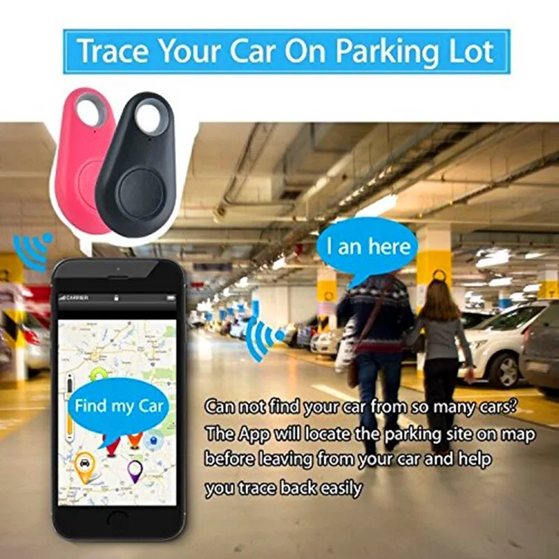 Pets Smart Mini GPS Tracker Anti-lost Alarm Tag Wireless Bluetooth Tracker Child Bag Wallet Key Finder Locator Anti Lost Alarm