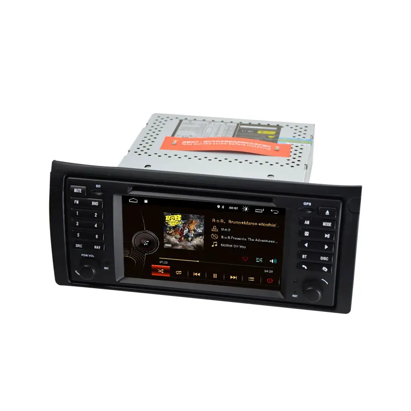 Sale CarExc 1 Din Android 9.0 Multimedia Support Wireless CarPlay GPS Navigation Radio Car DVD Player for bmw e39 e53 x5 M5 520i 525i 5