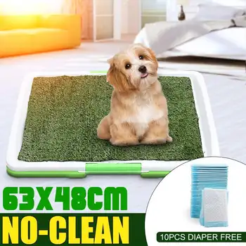 

Simulation Lawn Indoor Pet Dog Cat Grass Toilet Large Pet Anti-odor Cleaning Tray Training Toilet For Pet Defecation Training